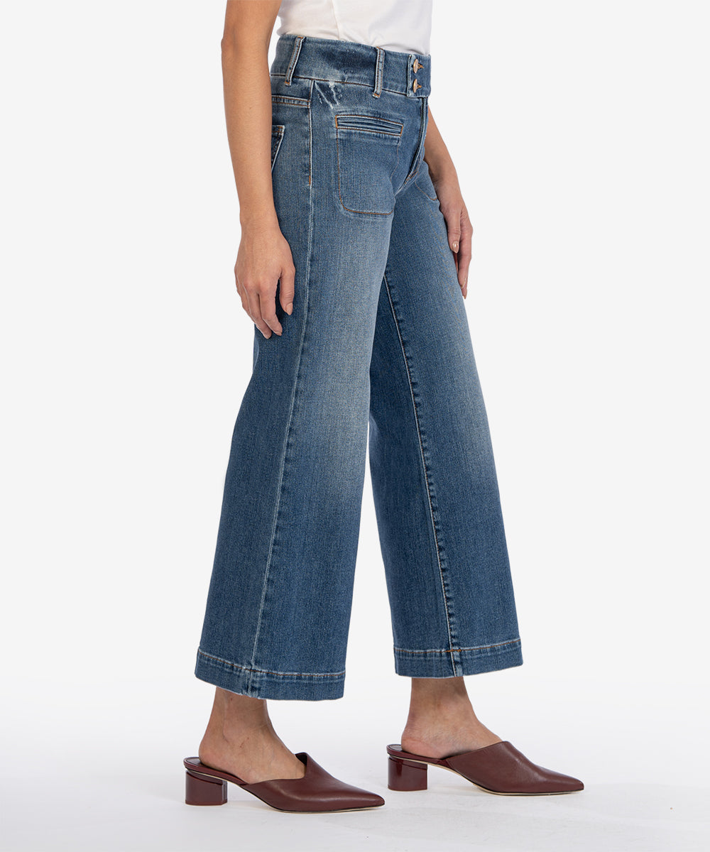 Meg Mid Rise Wide Leg (Movement Wash) - Kut from the Kloth