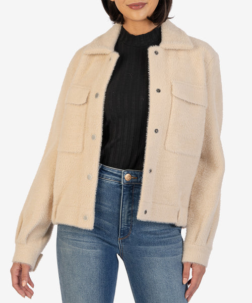 Perla Fuzzy Sweater Jacket - Kut from the Kloth