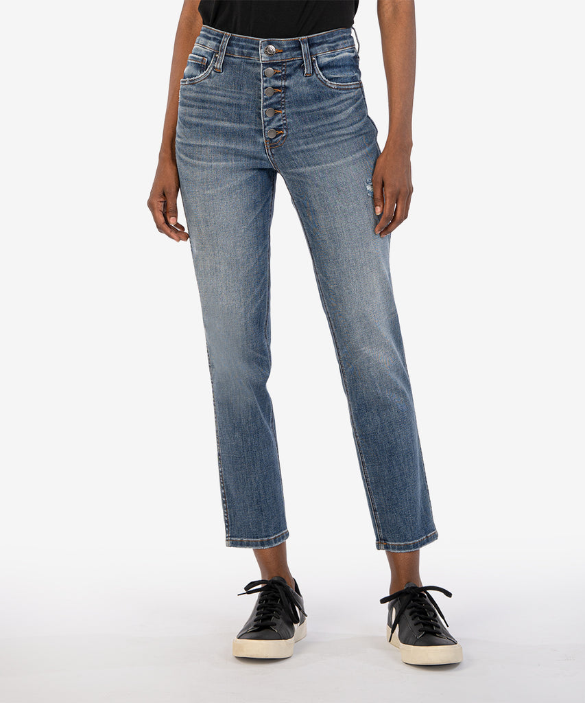 Rachael High Rise Fab Ab Ankle Mom Jean-Kut from the Kloth