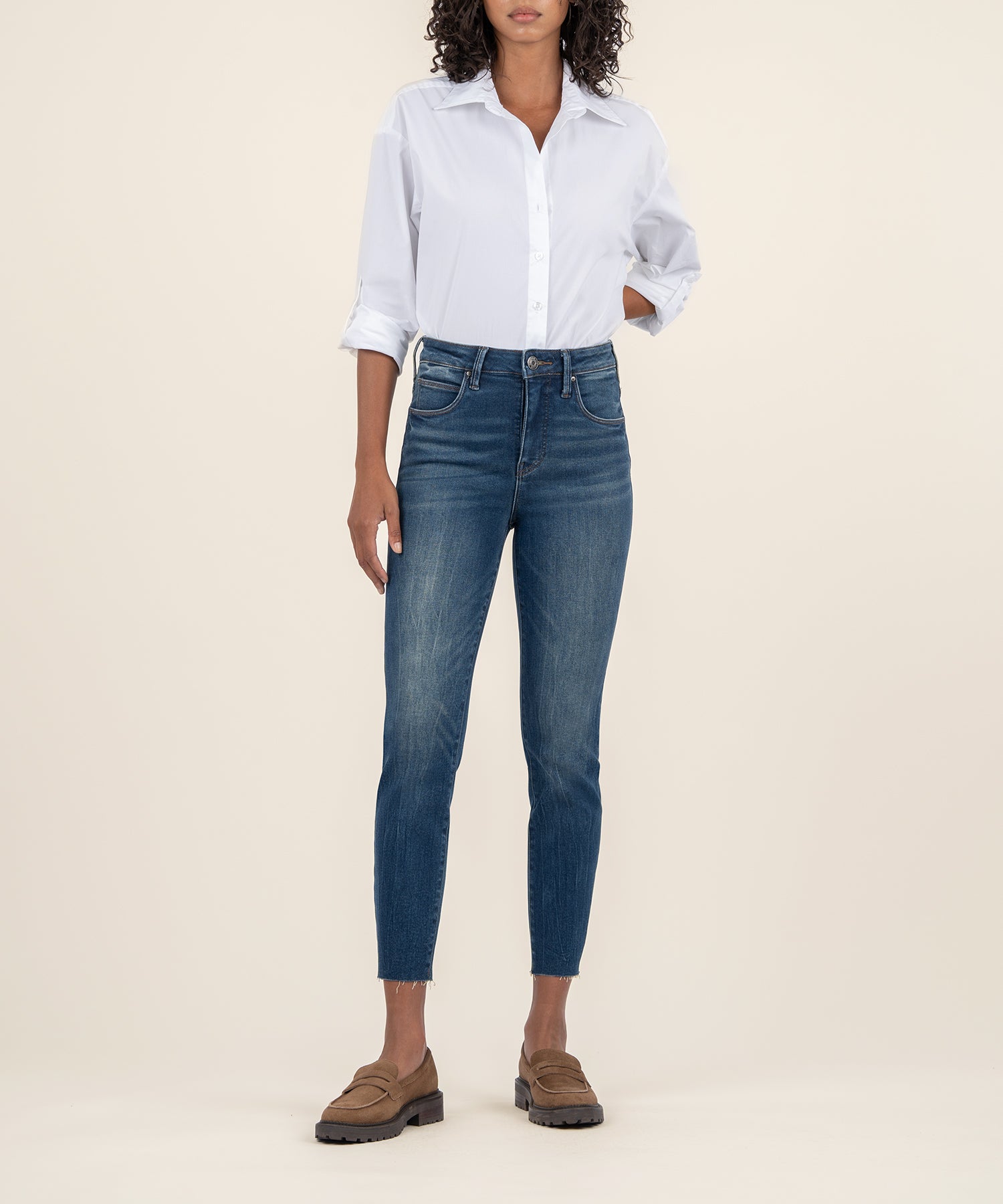 NEW Kut from the Kloth Dayna Crop Skinny store Jean indigo, 20W