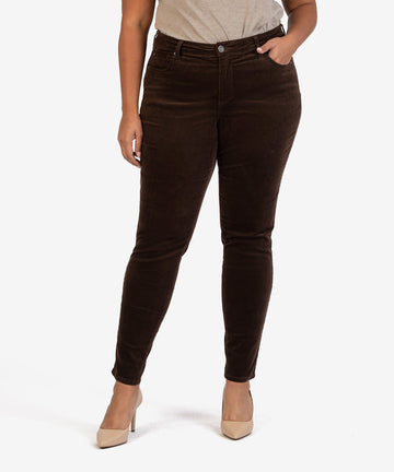 Diana Corduroy Relaxed Fit Skinny, Plus (Brownie)-New-Kut from the Kloth
