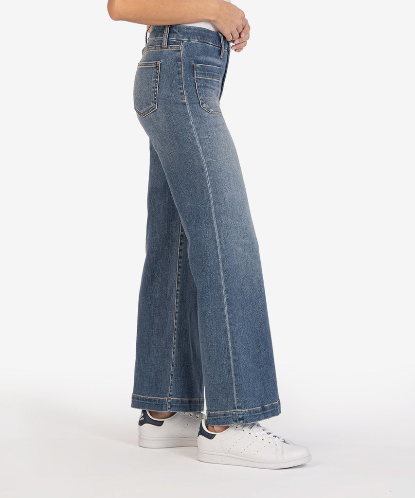 Meg High Rise Wide Leg (Clear Wash)-New-Kut from the Kloth