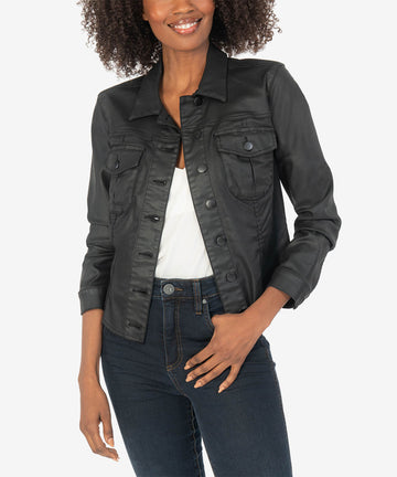 Kara Vegan Leather Jacket-New-Kut from the Kloth