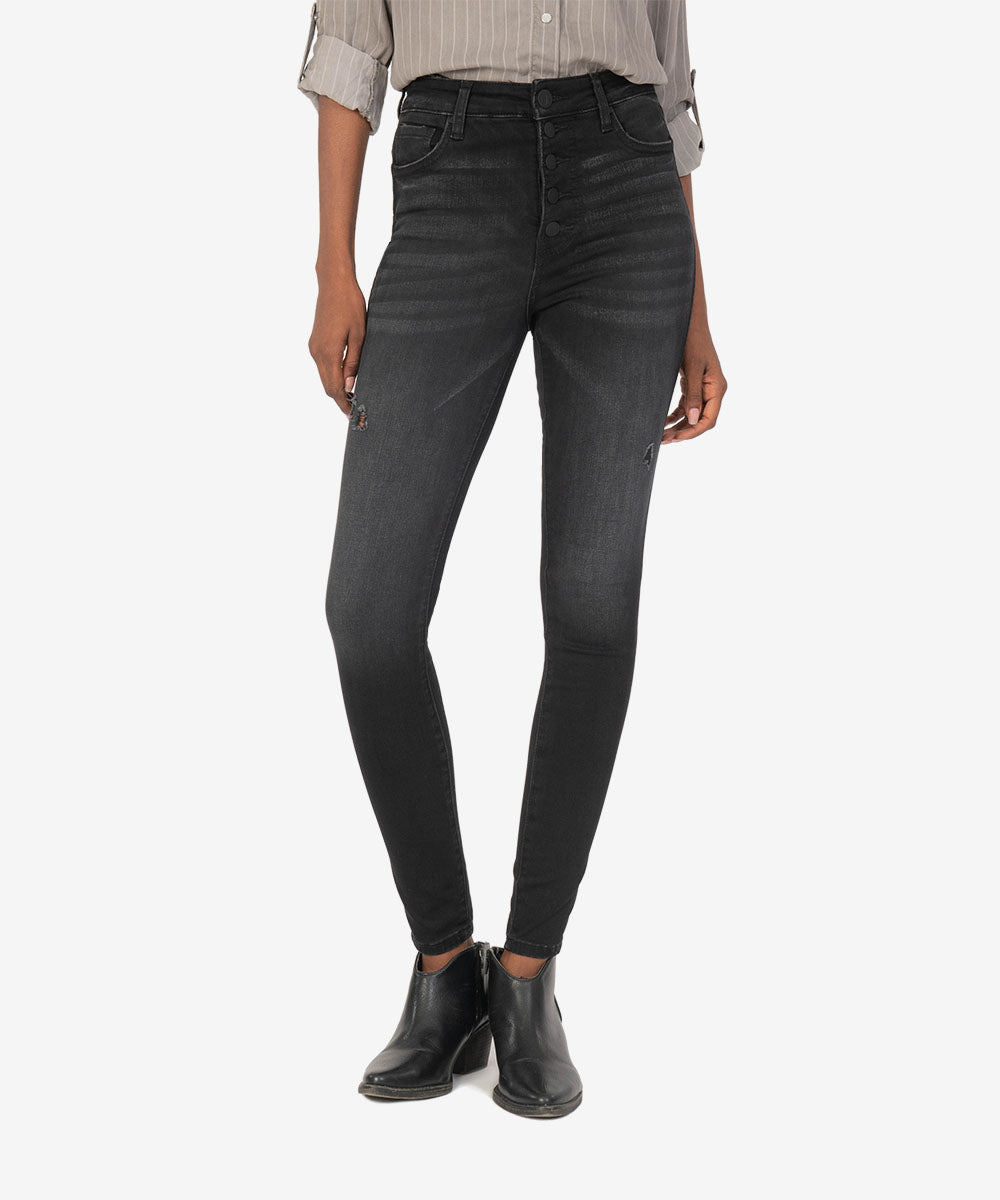 Connie High Rise Fab Ab Slim Fit Ankle Skinny - Kut from the Kloth