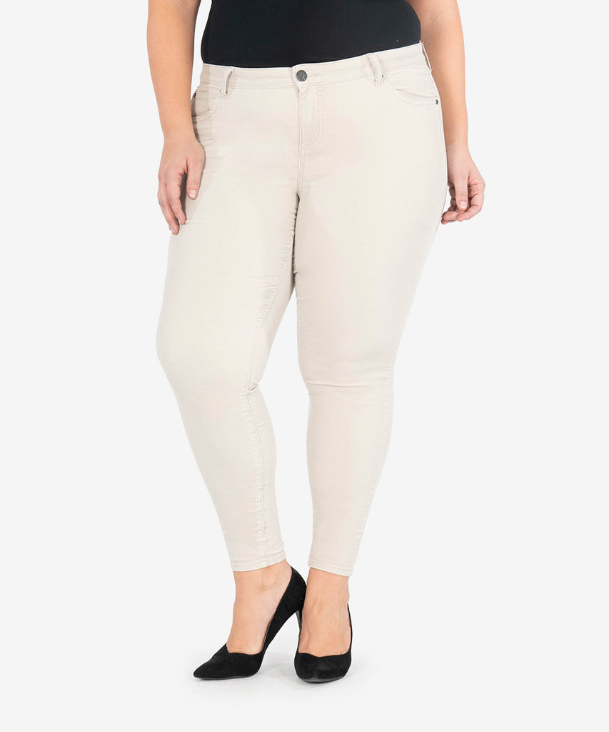 Diana Corduroy Relaxed Fit Skinny, Plus (LIGHT TAN)-New-Kut from the Kloth