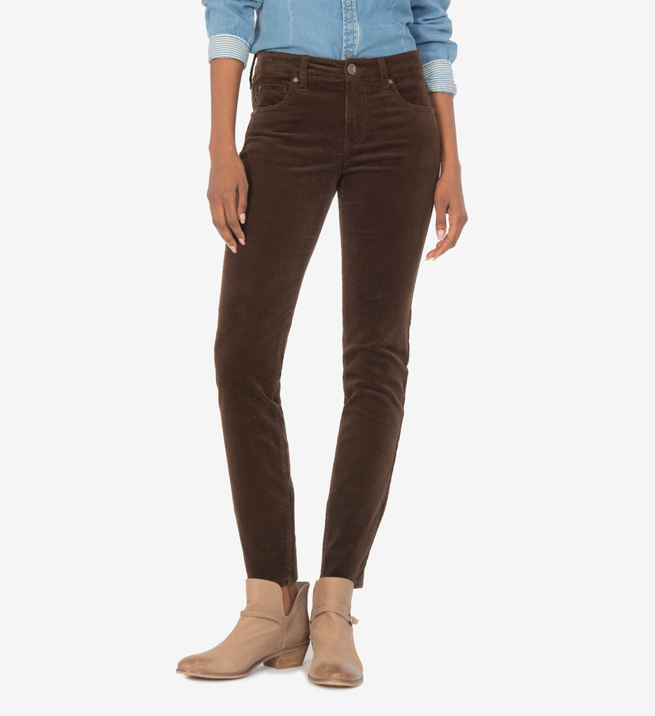 Diana Relaxed Fit Corduroy Skinny (Brownie)-New-Kut from the Kloth