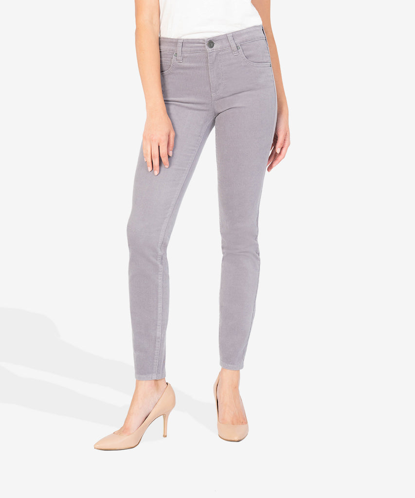 Corduroy Relaxed Fit Skinny, Petite (Seal Grey)-New-Kut from the Kloth