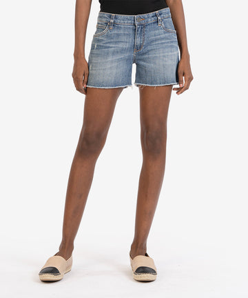 Gidget Mid Rise Fray Short - Kut from the Kloth