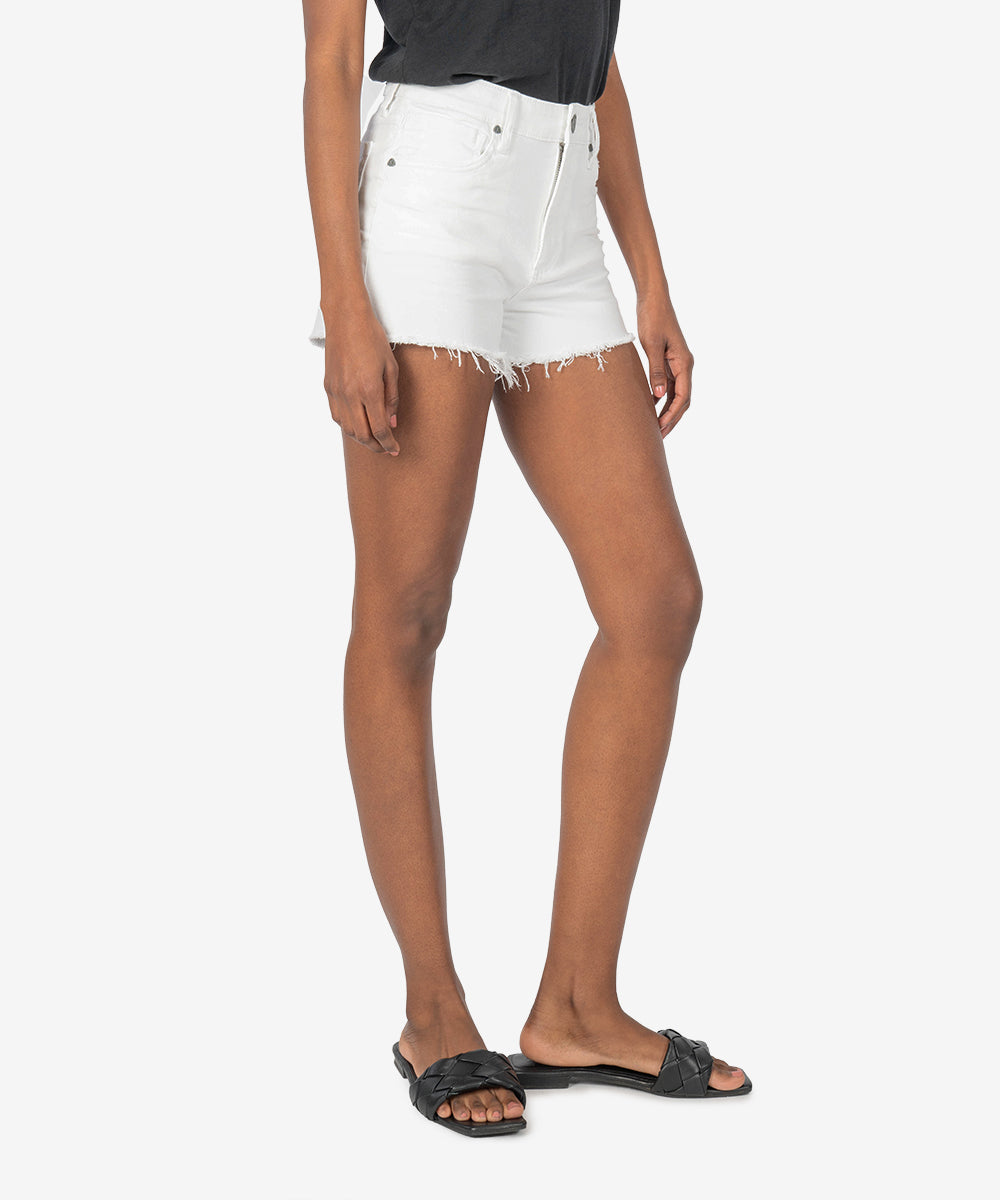 The House of Gentry Camel Denim Shorts