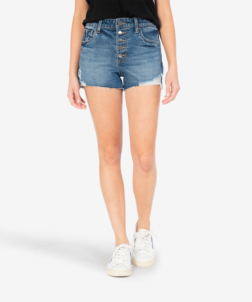 Jane High Rise Short (Sprinkle Wash)-New-Kut from the Kloth